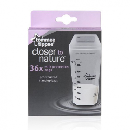 Tommee Tippee Closer To Nature Milk Storage Bags  36s